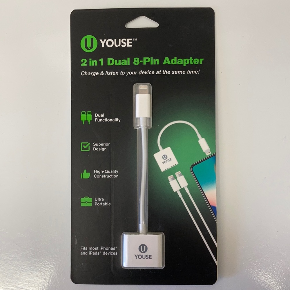 ⚜️Youse 2 in 1 Lightning Adapter for IPhone!